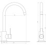 Смеситель для кухни Globus Lux WIEN SUS2-203S-BB