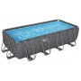 Каркасний басейн Bestway Grey 561KA (549х274х132 см) з піщаним фільтром, тентом та драбиною