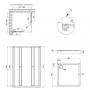 Набор Qtap душевая кабина Presto CRM1099SP5 Pear 1970x900x900 мм + поддон Tern 309912C 90x90x12 см с сифоном