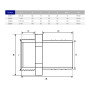 Штуцер для шланга ПВХ Hidroten 1002962, резьбовой, 1"-32 мм