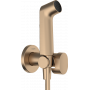 HANSGROHE S гигиенический душ, со шлангом 1,25 м и держателем, цвет шлифованная бронза