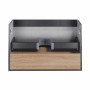 Тумба подвесная Qtap Robin 1000х580х500 GRAPHITE/WHITISH OAK QT1374TPВ1002NGWO