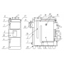 Котел твердотопливный Тивер КТ-30 Е (с вентилятором и контролером) 5 мм сталь