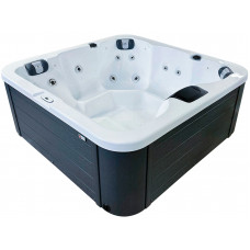 Гідромасажний басейн Passion Spas Flame (190х190х81 см), Сріблясто-білий