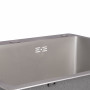 Мойка для кухни интегрированная Lidz Handmade H6050G (LDH6050GPVD43622) Brushed Grey PVD 3,0/0,8 мм
