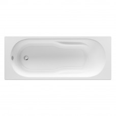 GENOVA ванна 150*70см, акрилова прямокутна, біла, регульовані ніжки в комплекті, об`єм 158л