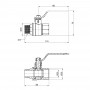 Кран шаровой SD Plus 3/4" ВН для воды (рычаг) SD605W20