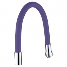 Излив (гусак) 3/4" для кухни силиконовый фиолетовый AQUATICA (XH-5243) (9793514)