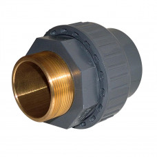 Муфта ПВХ Effast RGRBND050F.N переходная с наружной резьбой, латунь d50x1-1/2"