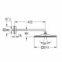 Rainshower 310 Mono Cube Набір 422 мм верхнього душу, 1 режим струменю
