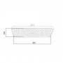 Лійка для верхнього душу Qtap Hlavova 300x200 мм прямокутна QTHLA107BLM45783 Black Matt