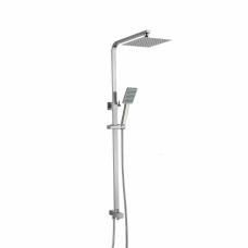 Душевая стойка универсальная Lidz Kubis 1120 на два потребителя LDKUB1120NKS46111 Nickel