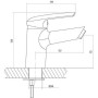 Смеситель для умывальника Cersanit AVEDO S951-143 с металлическим донным клапаном