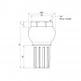 Донный клапан Icma 3/4" №49