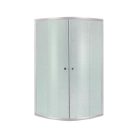 Двері до Lidz Latwa SC80x80.SAT.LOW.FR Душова кабіна напівкругла, для низ. піддону, висота 185 см, скло Frost 4 мм, без піддону