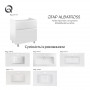 Тумба напольная Qtap Albatross 810х825х460 White QT0173TN800DW