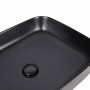 Раковина-чаша Qtap Tern 500x390x140 Matt black с донным клапаном QT172195MBMB