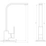 Смеситель для кухни Globus Lux SICILIA SBQ-203S-BB