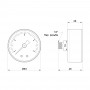 Манометр Icma 1/4" 0-4 бар, заднее подключение №243