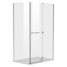 MEGERKA душова кабіна прямокутна 120*80*190см (скло+двері), розпашна, скло прозоре 6мм, права (3 коробки)