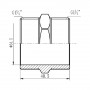 Ніпель SD Forte 1" 1/4 SF35832