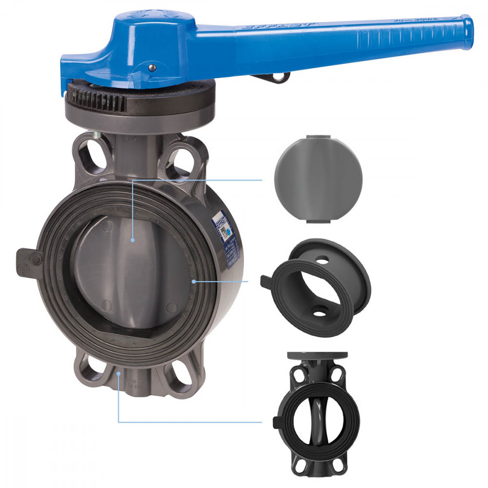 Дисковий затвор ProFlow "Serie H" EFFAST d200/225мм (FDRPFH2250)