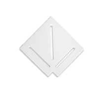 Угловой элемент Aquaviva KK-30-1 Classic для переливной решетки 90° 295/25 мм (белый)