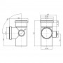 Хрестовина каналізаційна TA Sewage 110х110х110х50, 90° (права)