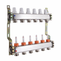 Колектор з витратомірами (нерж.) 3/4" х6 Icma № К073