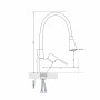 Смеситель для кухни Lidz Tani 008F3 с гибким изливом (k40) LDTAN008F3BCR39484 BCR
