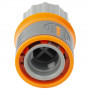 Конектор ½" швидкознімний на кран н/р ¾" аквастоп (ABS+TPR) FLORA (5015584)