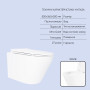 Готове рішення Qtap для ванної кімнати: підвісний унітаз Swan Ultra Quiet 520x360x320 + комплект інсталяції Nest 4 в 1 (квадратна клавіша Chrome)
