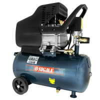 Компресор однопоршневий прямопривідний Sigma 1.7кВт 25л 220л/хв