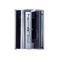 Lidz 4мм стеклянная дверь тонированная Gray TANI SB90x90.HIGH.GR
