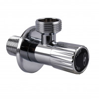 !Кран кутовий кераміка SOLOMON EXCLUSIVE 1/2″X3/4″ 989 CHROM ( 1шт.)