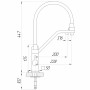 Смеситель для кухни под осмос Globus Lux LAZER GLLR-0900-00-01