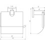 Держатель туалетной бумаги Globus Lux BQ9410 черный матовый SUS304