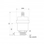 Воздухоотводчик автоматический Icma 1/2" белый №700
