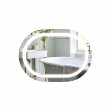 Зеркало Qtap Gemini 800х700 с LED-подсветкой Touch, с антизапотеванием, с диммером, рег. темп. цвета (3000-6500K) Reverse QT2578R8070