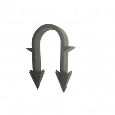 Такерна гарпун-скоба для кріплення труби ТП Ø16-20 довжина 45мм чорна PREMIUM (600шт) Такерна гарпун-скоба для кріплення труби ТП Ø16-20 довжина 45мм чорна PREMIUM (600шт)