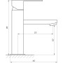 Смеситель для умывальника Globus Lux SICILIA SBQ-101-BB