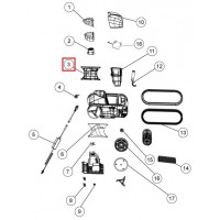 Левая боковая крышка с винтами для робота-пылесоса Fairland X30-X80 (2020010100060)