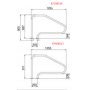Поручень Flexinox 87168019 для римських сходів FX-01 (1255 мм, анкер, AISI-316L)