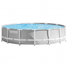 Каркасний басейн Intex 26720 Premium (427х107 см) з картриджним фільтром, драбиною та тентом
