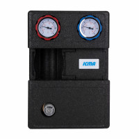 Насосна група Icma №R004 з ручним регулюванням та термостатичним змішувачем праве підключення 1 1/2"x1" 93R004AFD5505SC