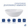 Комплект Qtap Dove: Раковина накладна овальна 415x340x140 мм White + Донний клапан PU02