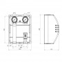 Насосная группа Icma 1" 1/2х1" подключение справа, без насоса №R003