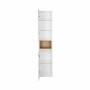 Пенал подвесной Qtap Robin 350х1650х316 White/Whitish oak QT1376PN1651LWWO