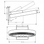 Rainfinity Верхнiй душ 360 3jet з настiнним  тримачем, матовий бiлий