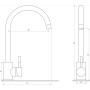 Смеситель для кухни MixMIRA ALPEN MS1-203S-BB